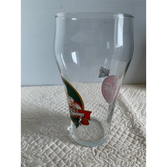 Vintage Happy Holidays Santa Coca Cola soda glass 1998 - Picture 4 of 11